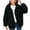 Black, variant on Scyoekwg Womens Coats Zipper Lapel Thickened Fleece Warm Jacket with Pockets Outwear Loose Winter Warm Jackets Long Sleeve Casual Solid Color Outerwear (Black,S)