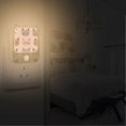thumbnail image 2 of Yayeee 2-Pack Plug in LED Night Lights with Light Sensors Motion Detectors, Gray Cat Pattern, 2 of 7