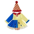 thumbnail image 2 of WIBACKER Newborn Baby Girls' Clown Costumes Halloween Long Sleeve Tutu Romper Dress +Hat Cosplay Clothes 0-3 Months, 2 of 10