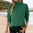 thumbnail image 2 of ZJXFGS Women'S Pull Over Tops Fall Long Sleeve Tops School Outfits for Teachers Early Fall Tops for Women Green XL, 2 of 9