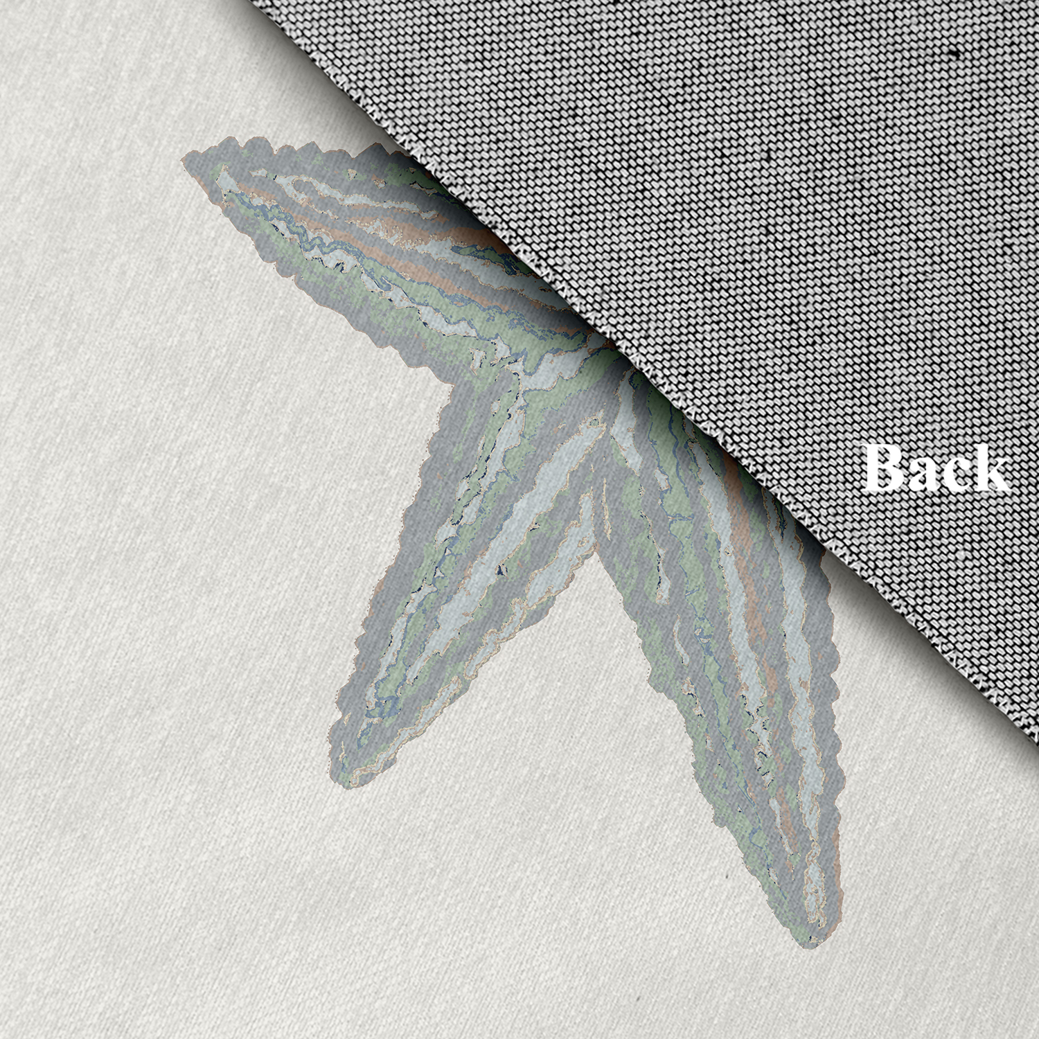 Simply Daisy 18 x 30 Starfish Nautical Chenille Rug, Pretty Grey