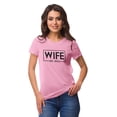 thumbnail image 1 of Inkdotpot Personalized Womens Tshirt Top Wife WeddingAnnouncement Shirt-R4, 1 of 8