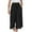 Black, variant on Penkiiy Womens Capri Pants Summer Beach Pants Linen Style Crop Wide Leg Palazzo Pants Loose Yoga Capris with Pockets XL Black