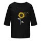 thumbnail image 4 of Blusas de Manga Corta para las Mujeres Impresas Cuello Redondo Camiseta Casual, Blusa de Algodón de Imitación para las Mujeres, 4 of 4