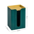 thumbnail image 2 of Soporte creativo para caja de pañuelos montado en la pared, caja de almacenamiento de pañuelos con estante de almacenamiento, 2 of 6
