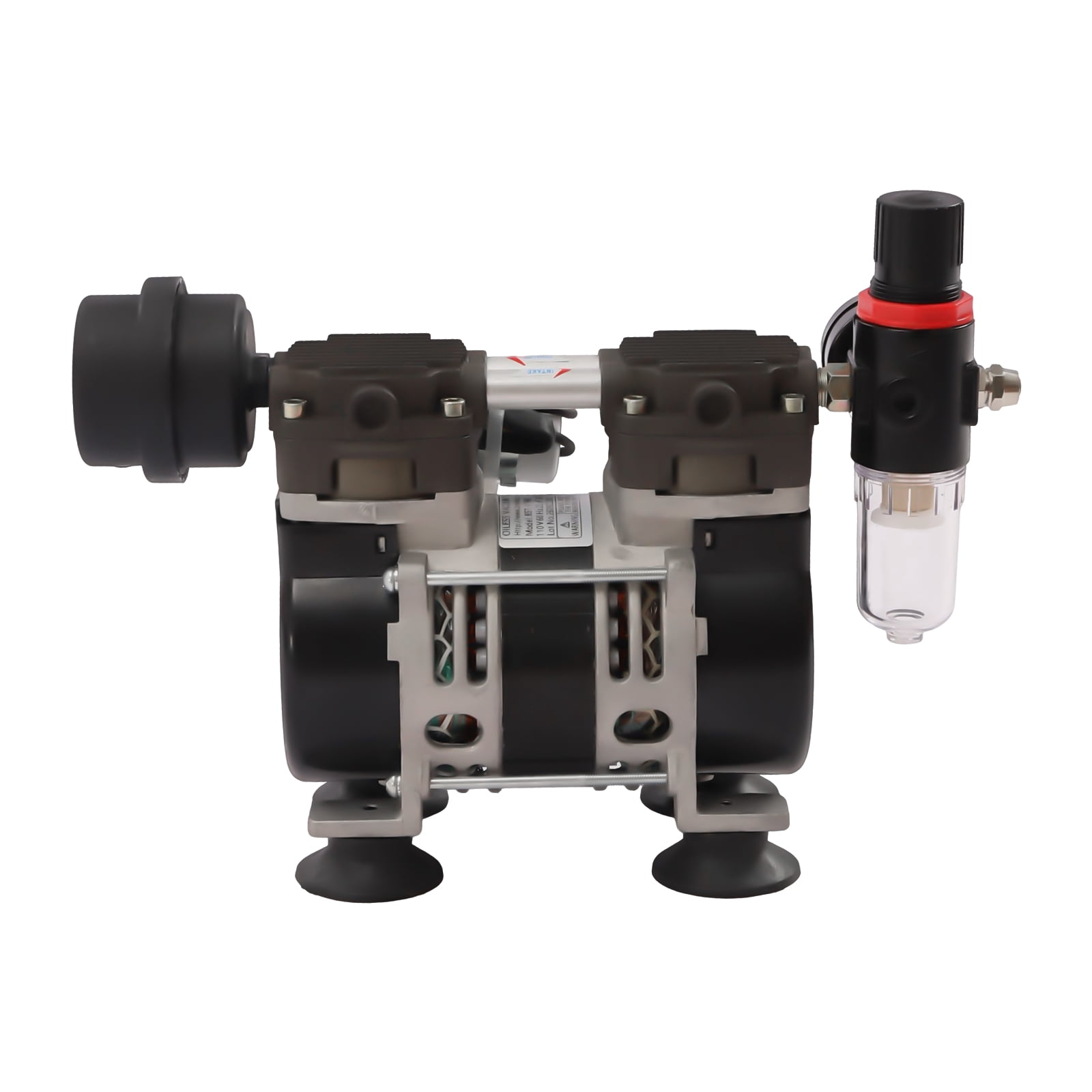 Miumaeov Lab Diaphragm Vacuum Pump, Oil Free Oilless Medical Pump, 95Kpa Air Pump with Air Filter (200W)