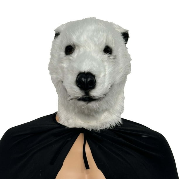 Disfraz de cosplay de resina con forma de cabeza de animal y oso polar