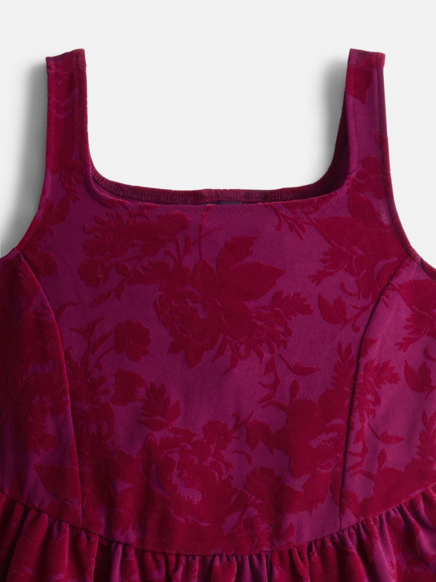 Weekend Academy Girls Sleeveless Flocked Velvet Dress, Sizes 4-18