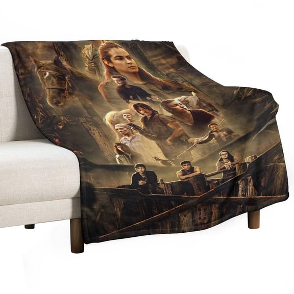 Walking Dead Throw Blanket Cozy Warm Flannel Blanket for Living Room Bedroom Bed Sofa Camping Travel, All Seasons Fleece Blankets Gifts for Kids Girls Boys Adults 30"x40"
