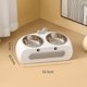 thumbnail image 3 of Nuevo cuenco de cerámica para gatos con dibujos animados, cuenco doble integrado para beber y alimentar agua, cuenco automático de plástico para gatos, nuevo, 3 of 5