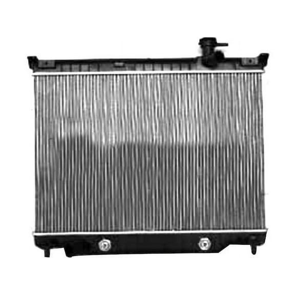 Radiator with Transmission Cooler - Compatible with 2002 - 2008 Chevy Trailblazer 4.2L 6-Cylinder 2003 2004 2005 2006 2007