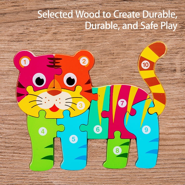 For Toddlers 3-5 Wooden Jigsaw Puzzle For Toddlers - Montessori Early ...