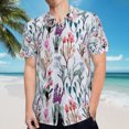 thumbnail image 5 of High Quality Hawaiian Shirts for Men Short Sleeve Aloha Beach Shirt Floral Summer Casual Button Down Shirts Blouses XWLI2V, 5 of 7