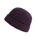 thumbnail image 2 of Tittly Winter Hats Beanie Unisex Fashion Warm Winter Casual Knitted Hat Solid Color All- Hat Skull Caps Hats for Women Purple One Size, 2 of 2