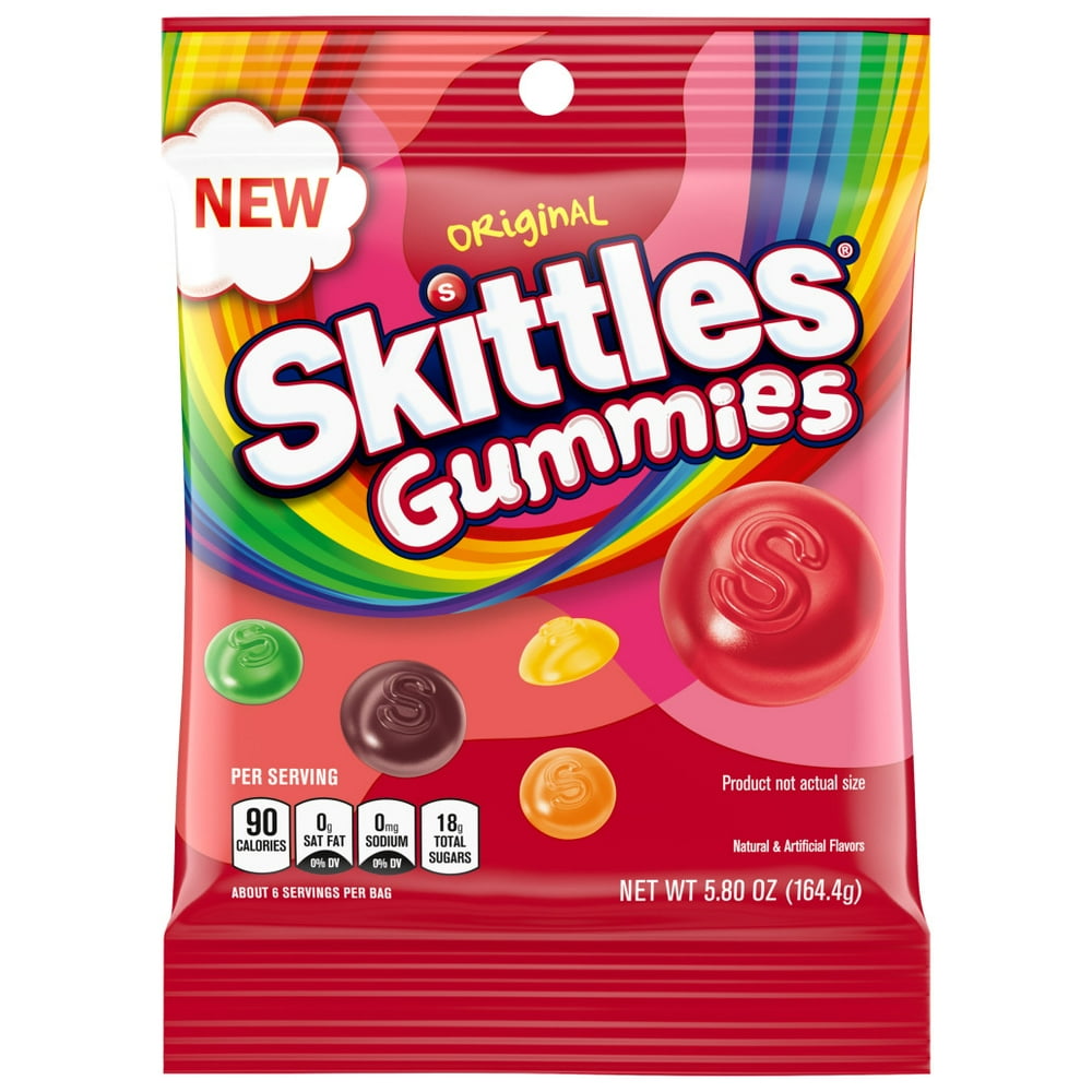 Skittles Original Gummy Candy, 5.8 oz Bag