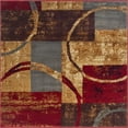 thumbnail image 1 of Unique Loom Barista Urban Geometric Area Rug 4' x 4' Square Multi/Beige, 1 of 4
