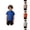 Blue, variant on Boys Stand Collar T-Shirt Smart Casual Plain Solid Color Neck Short Sleeve Summer Henley Base Layer 6-13Y