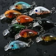 thumbnail image 5 of Visland （9 PCS）4.5cm Fishing Lures Hard Baits, 3D Eyes Minnow Fishing Lures Crankbait, Swimbait Fishing Tackle Lure Kit for Freshwater/Saltwater/Topwater, Bass, Trout, Walleye, Redfish, 5 of 7