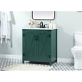 thumbnail image 2 of Elegant Decor Grant 30" Aluminum MDF Single Bathroom Vanity in Green, 2 of 8
