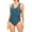 Blue, variant on HUPOM Tankini Swimsuits For Women Mid Waist Sheath One-Piece Briefs Fashion Bandeau Swimwear Clearance Blue size 10