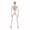 White 7, variant on 40cm Poseable Halloween Skeleton Movable Plastic Bones With Top Hat/Cape Or Weathered Effects For Bar Party (3 Styles)