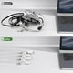 thumbnail image 5 of Paquete de 6 Clips Magnéticos para Cables Debajo del Escritorio, Soporte de Cable Adhesivo Fuerte para Mesita de Noche, Organizador de Cables de Cocina, 5 of 5
