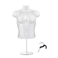 thumbnail image 1 of braveheart Mannequin Torso Mannequin Hanger Lightweight Half Form Male Dress Torso Body, 1 of 6