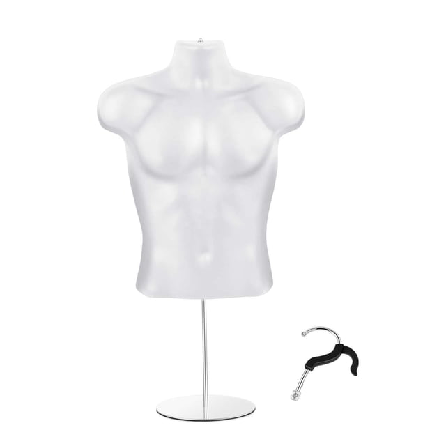 braveheart Mannequin Torso Mannequin Hanger Lightweight Half Form Male Dress Torso Body