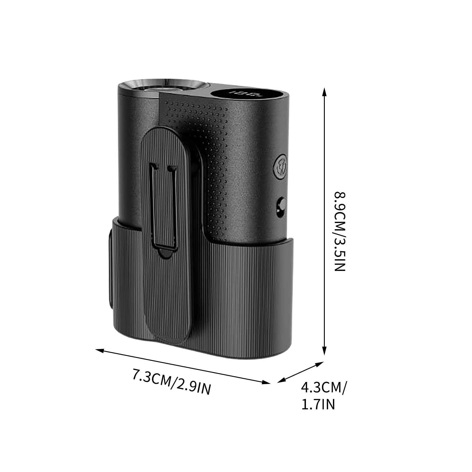 YiJuHui Portable Clip On Fan with 3 Speeds, Rechargeable Wearable Fan for Outdoor, Hands-Free Personal Cooling Fan with Belt Clip and Lanyard, USB Desk Fan for Office Camping Hiking Fishing Kitchen