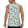 thumbnail image 3 of Easygdp Tulips Flowers Men's Tank Top, Sleeveless Muscle T Shirts, Breathable, Quick-Dry, Loose for Gym, Running, Fitness - X-Large, 3 of 9