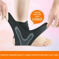 thumbnail image 2 of Ankle Guard New Sports Protection Basketball ankle Heel black Wrap Ankle Support Adjustable Breathable Brace Support, 2 of 9