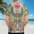 thumbnail image 6 of High Quality Hawaiian Shirts for Men Short Sleeve Aloha Beach Shirt Floral Summer Casual Button Down Shirts Blouses KDSFCW, 6 of 7