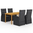 thumbnail image 5 of vidaXL Patio Dining Set Outdoor Dining Table and Chairs Patio Conversation Set, 5 of 40