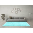 thumbnail image 3 of Ahgly Company Indoor Rectangle Abstract Light Blue Contemporary Area Rugs, 2' x 5', 3 of 4