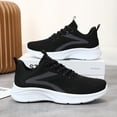 thumbnail image 5 of NexTorq Womens Orthopedic Bowling Shoes，Comfortable Wide Width Mesh Breathable Lightweight Athletic Slip on Sneakers Black 36, 5 of 9
