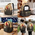 thumbnail image 3 of Kuiaobaty Cardinal Daisy Print Backpack with Lunch Bag & Pencil Case for Teens Large Capacity Backpack with Pencil Pouch Portable Lunch Box and Bookbag with Bottle Holder for School Picnic, 3 of 7