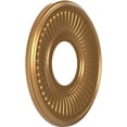 thumbnail image 2 of Ekena Millwork 10"OD x 3 1/2"ID x 3/4"P Berkshire Thermoformed PVC Ceiling Medallion (Fits Canopies up to 4 1/2"), Bright Coat Gold, 2 of 10