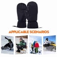 thumbnail image 3 of Riousery Waterproof Snowboard Mittens for Women Men Winter Ski Gloves Touchscreen Warm Insulated Mitts White, L (14.57 inches / 37.00 cm), 3 of 7