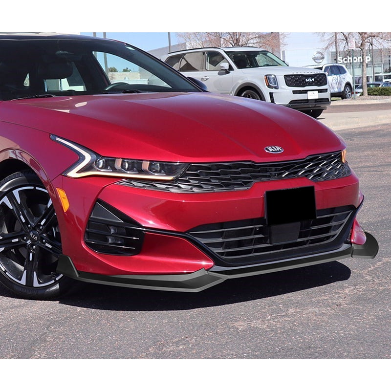 Stay Tuned Performance For 2021-2024 Kia K5 GT-Line Matt Black Front Bumper Body Spoiler Lip STP-Style