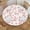 Cherry Blossom Flowers, variant on Nature Round Fitted Tablecloth,Exotic Lemon Tree Branches Kitchen Garden Design Elastic Edged Kitchen Dining Polyester Table Cover, Fits Round Table 24" Diameter, for Wedding Party Dining Banquet