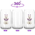 thumbnail image 2 of 4th of July Samoyed Celebrates Independence Day 16oz Glass Cup Mug Siberian Sammy Dog Lover Glass Can - 12010, 2 of 5