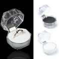 thumbnail image 2 of 20PCS Ring Box Fashion Clear Acrylic Ring Bearer Box Jewelry Box for Wedding, 2 of 6