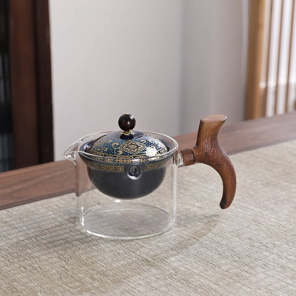 Juego de té de viaje, tetera perezosa, tetera de ocio, tetera portátil de una olla, juego de té de kung fu de cuatro tazas, tetera de cerámica para el hogar