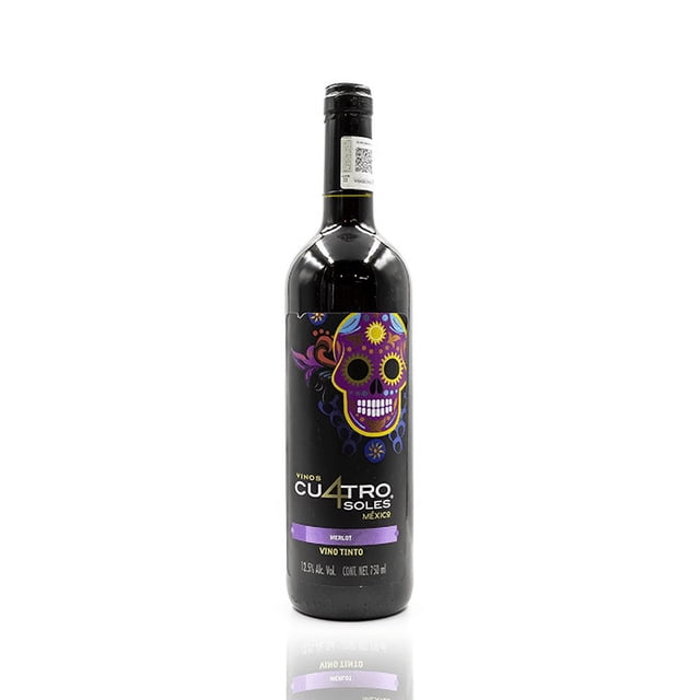PACK DE 3 VINO TINTO CUATRO SOLES MERLOT 750ML