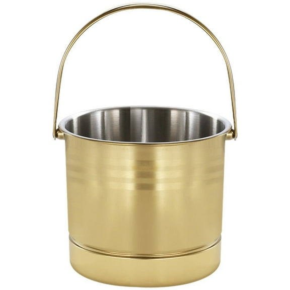 Stainless Steel Insulated Ice Bucket with Handle, Portable Beer & Wine Chiller for Outdoors 1.6L