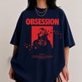 thumbnail image 3 of Obsession Gothic Horror Graphic T-Shirt, Red Black Psychological Thriller Movie Tee, Vintage Skeleton Romance Shirt, Retro Halloween Film Fan Gift, 3 of 8