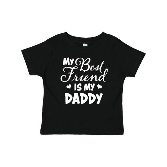 Inktastic My Best Friend is My Daddy with Hearts Boys or Girls Baby T-Shirt