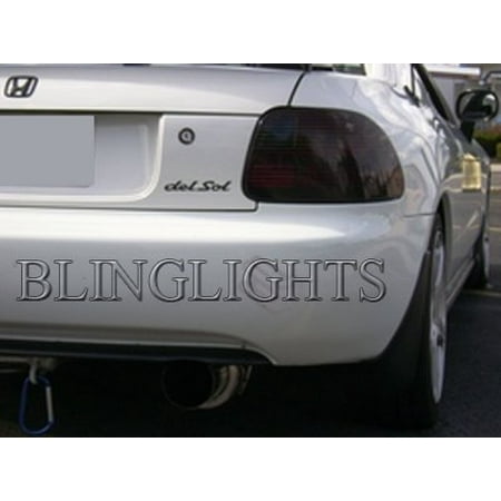 Smoke Overlay - Honda Civic Del Sol Tint Smoked Tail Lamps Lights Overlays Film Protection