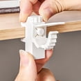 thumbnail image 4 of HEALEEP 2Pcs Windows Rod Hanger Adjustable Support Bracket Plastic White Self Adhesive For Bookcases, 4 of 8