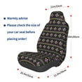 thumbnail image 2 of Picia Mardi Gras Fleur de Lis Print Waterproof Sweating Car Seat Cover for Post Gym Workout, Running, Beach and Hiking, Universal Fit Anti-Slip Bucket Seat Protector, 2 of 5
